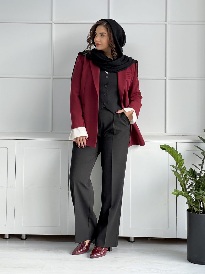 کت زنانه scarlett با کمربند - Image 5
