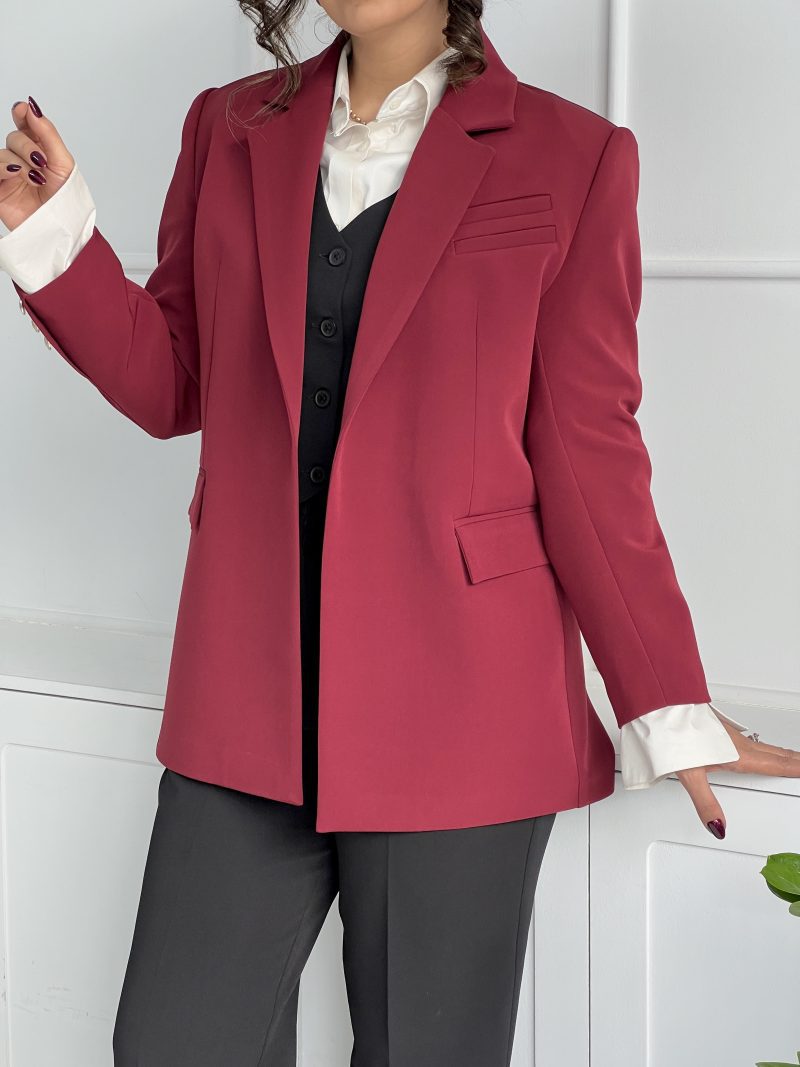 کت زنانه scarlett با کمربند - Image 6
