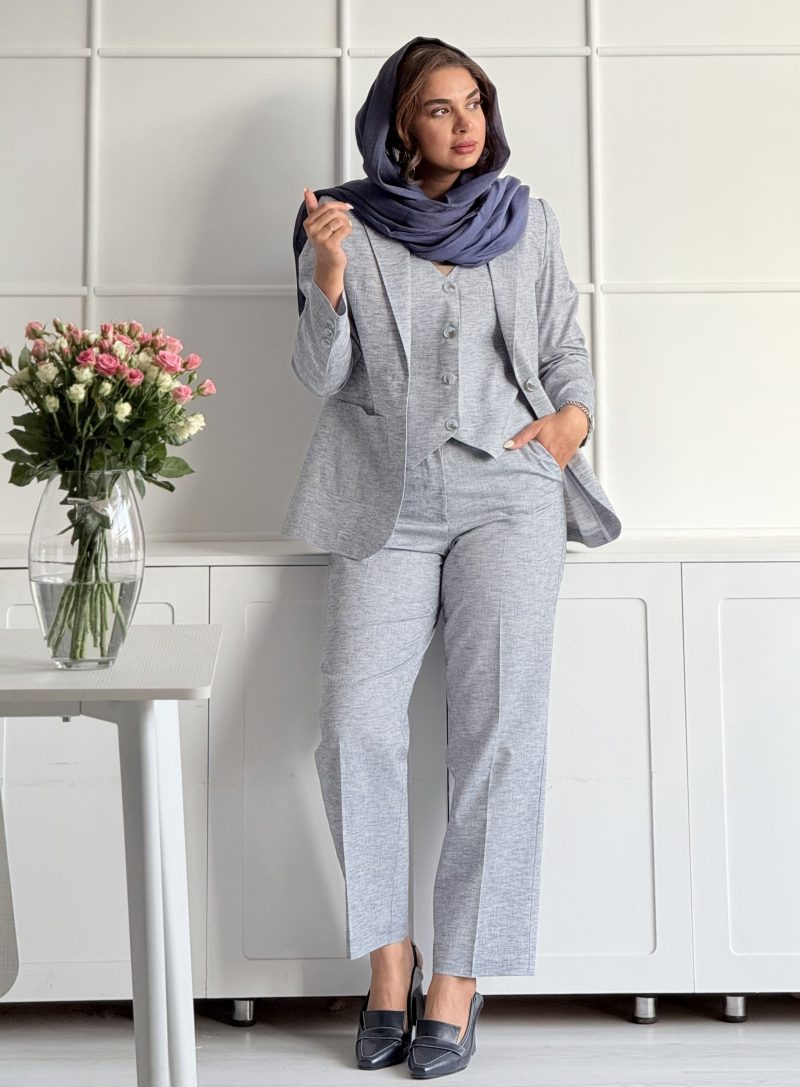 ست سه تیکه کت شلوار و ژیله PURE - Image 14
