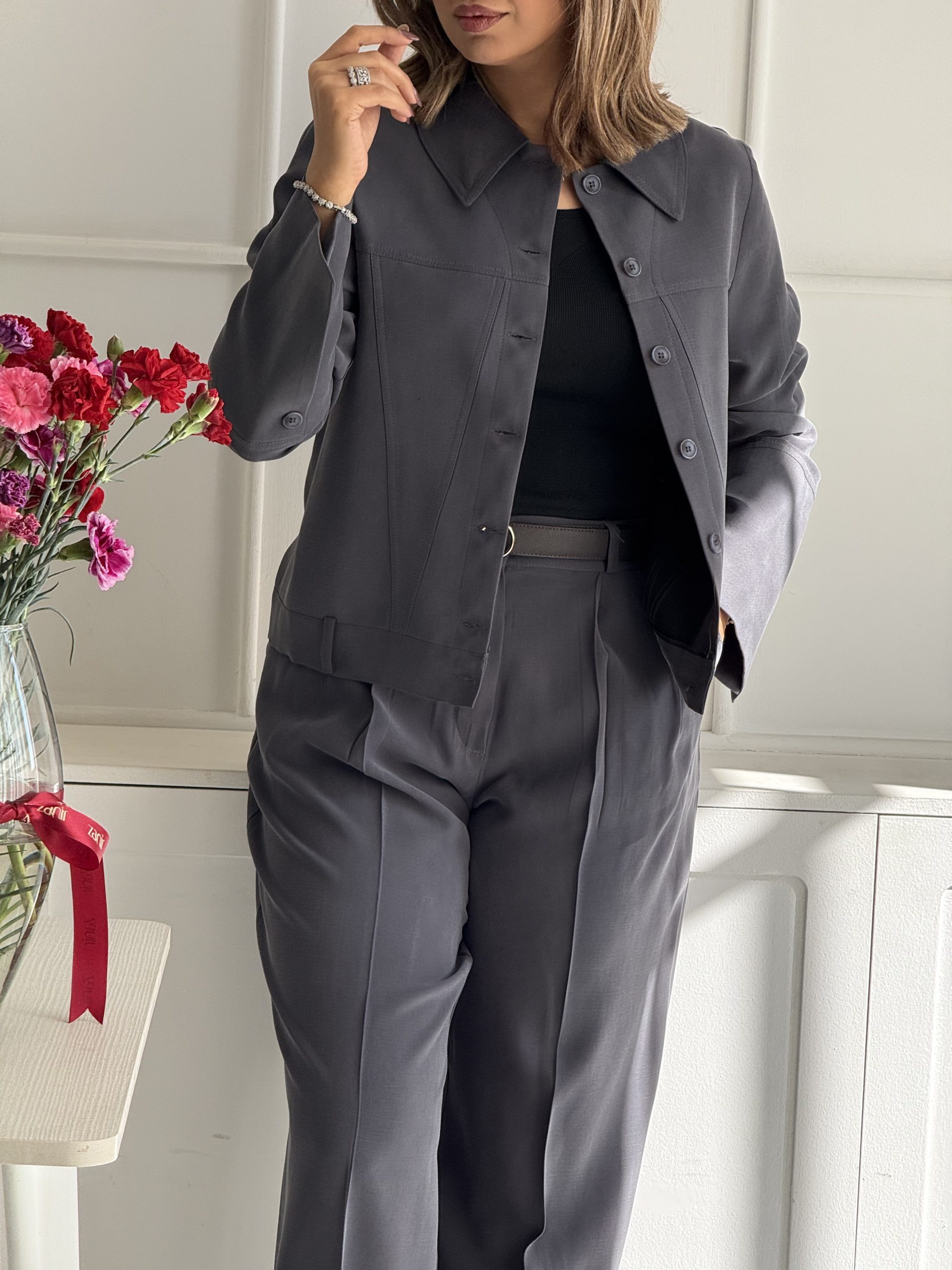 ست کراپ کت و شلوار زنانه Light - Image 21