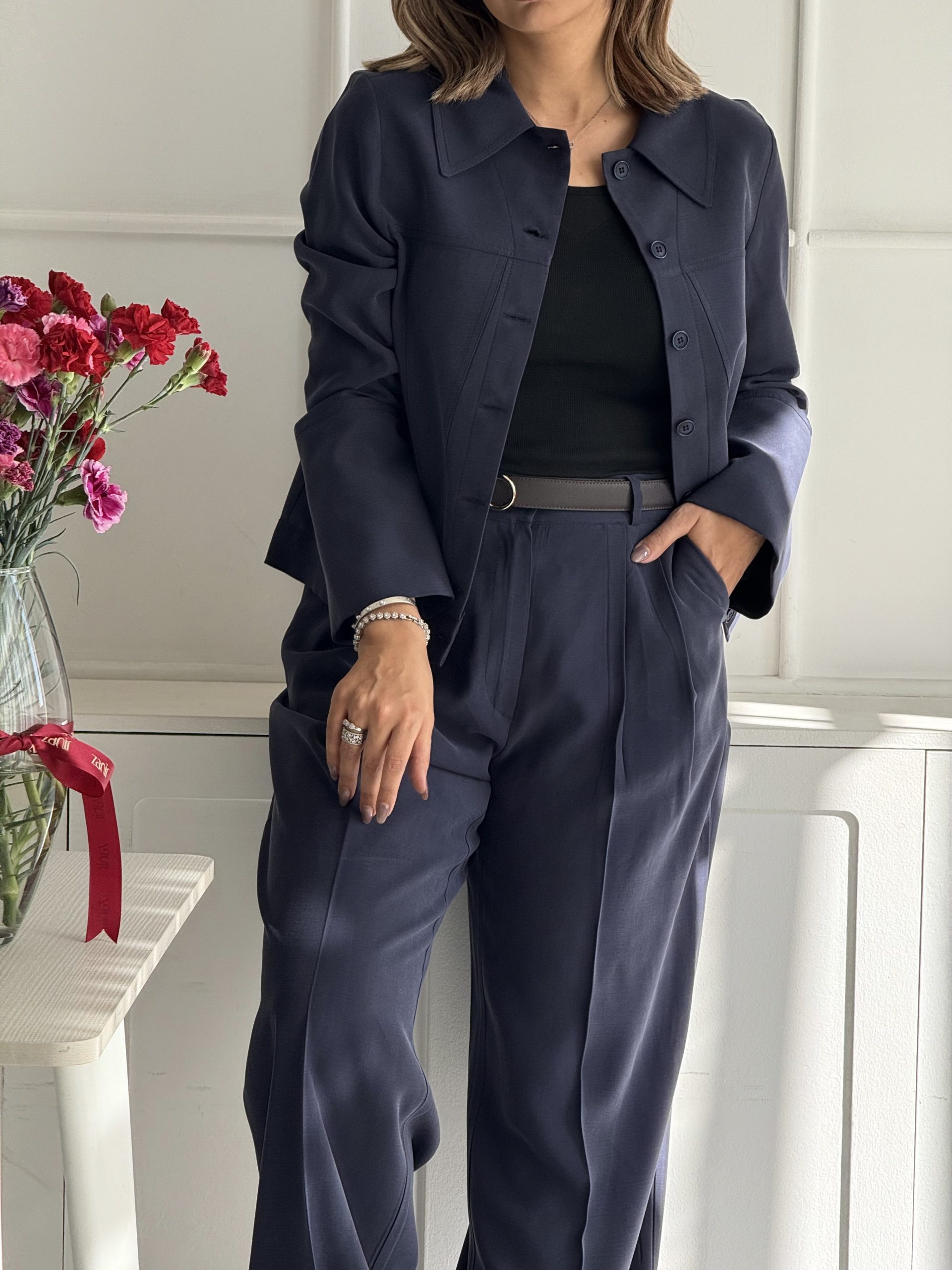 ست کراپ کت و شلوار زنانه Light - Image 4