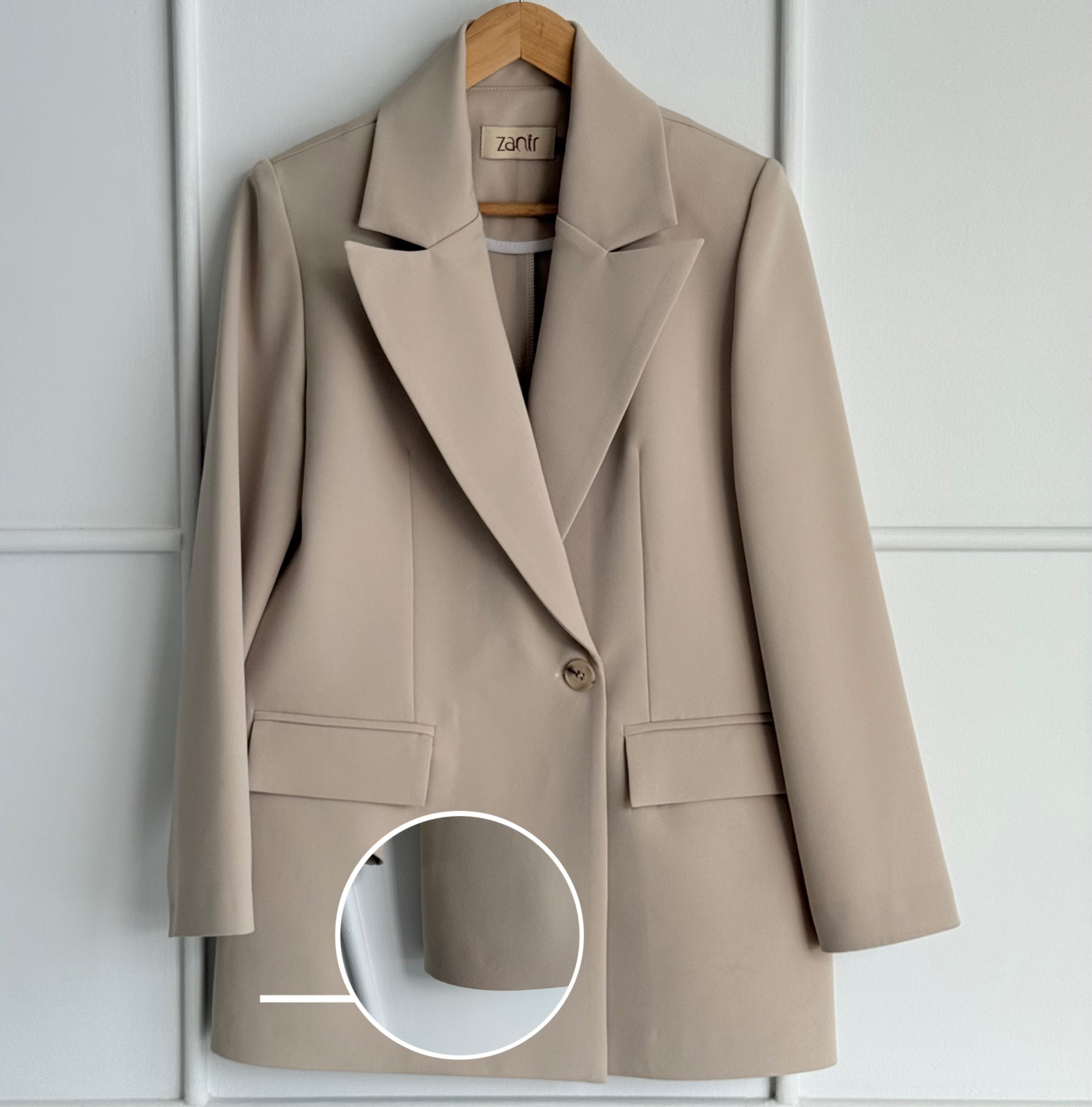 کت تک زنانه chic نسکافه ای کد 040 | Outlet collection - Image 3
