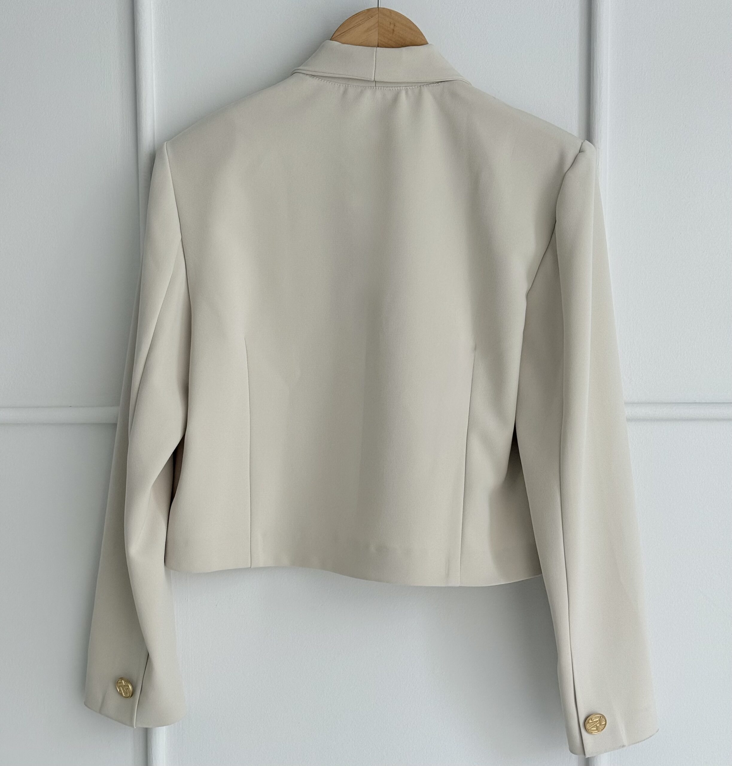 کراپ کت زنانه balleria کرم استخونی کد051 | Outlet collection - تصویر 4